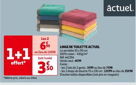 actuel - linge de toilette