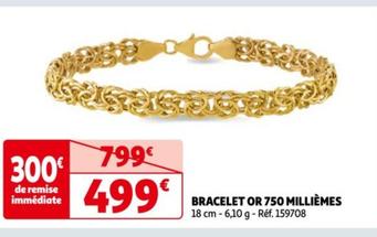 bracelet or 750 millièmes