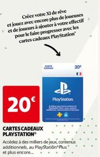 Cartes Cadeaux Playstation