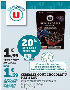 MAT & LOU - CEREALES GOUT CHOCOLAT U