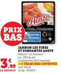 jambon les fines et fondantes