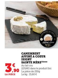 CAMEMBERT AFFINÉ A COEUR ISIGNY