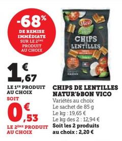 Chips De Lentilles Natur'&Bon
