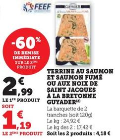 terrine au saumon et saumon fumé ou aux noix de saint jacques à la bretonne
