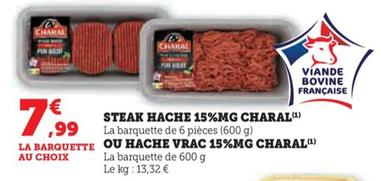 steak hache 15% MG