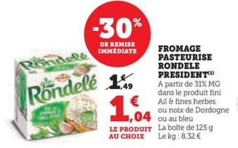 fromage pasteurise rondele