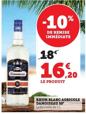 damoiseau - rhum blanc agricole 50°