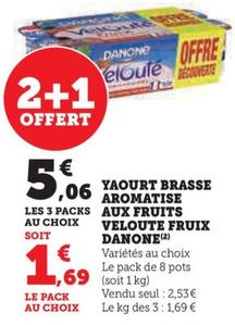 Yaourt Brasse Aromatise Aux Fruits Veloute Fruix