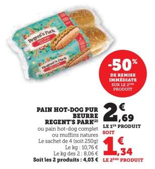 regents' park - pain hot - dog pur beurre