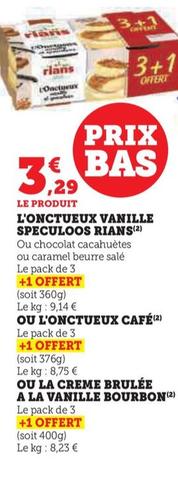 l'onctueux vanille speculoos