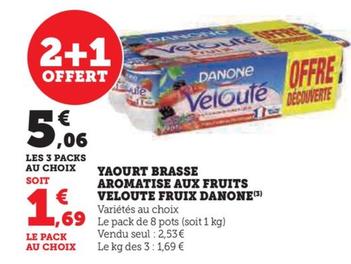 yacourt brasse aromatise aux fruits veloute fruix