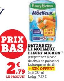 batonnets le moelleux