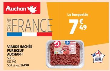 Auchan - Viande Hachée Pur Bœuf