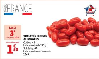 Tomates Cerises Allongées