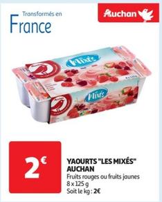 Auchan - Yaourts "les Mixés"