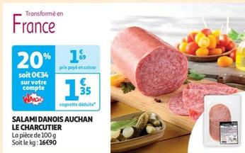 Auchan - Salami Danois Le Charcutier