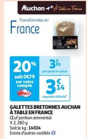 Auchan - Galettes Bretonnes À Table En France