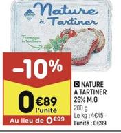 nature a tartiner 26% M.G.