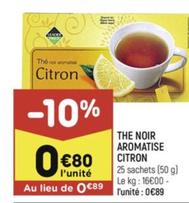 the noir aromatise citron