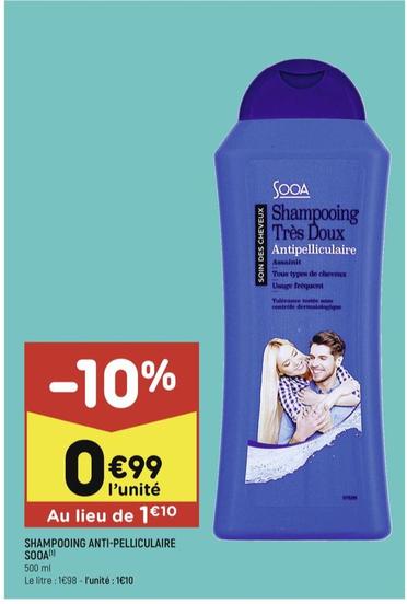 sooa - shampooing anti- pelliculaire