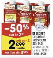 secret de creme 25% M.G.