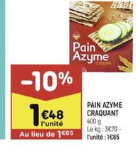 pain azyme craquant