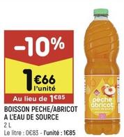 Boissons Peche / Abricot A L'eau De Source