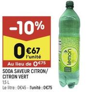 Soda Saveur Citron