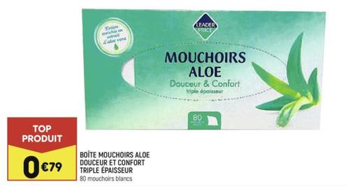 Boite Mouchoirs Aloe Douceur Et Confort Triple Epaisseur