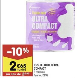 essuie-tout ultra compact