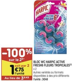 Bloc Wc Harpic Active Fresh6 Fleurs Tropicales