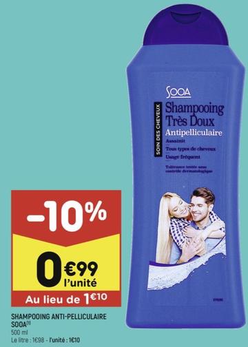 sooa - shampooing anti pelliculaire