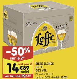 BIÈRE BLONDE 6,6% VOL offre à 14,89€ sur Leader Price