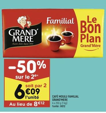 Café Moulu Familial offre à 6,09€ sur Leader Price