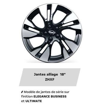 Jantes Alliage 18" Zhxf offre à 20€ sur Opel