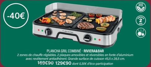 Riviera&Bar - Plancha Gril Combiné