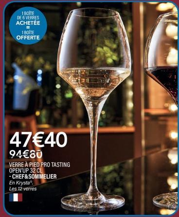 Chef&Sommelier - Verre À Pied Pro Tasting Open'up 32 Cl