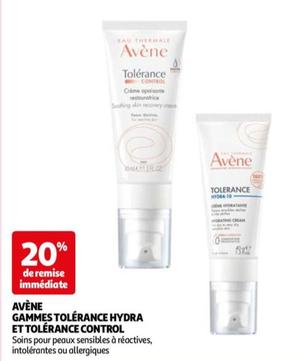 Avene - gammes tolerance hydra