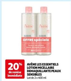 avene - les essentiels lotion micellaire demaquillante peaux sensibles