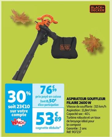 Aspirateur Souffleur Filaire 2600 W