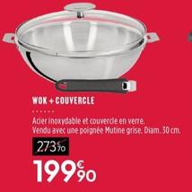 Cristel - Wok + Couvercle  offre à 199,9€ sur Culinarion