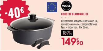 Woll - Cocotte Diamond Lite offre à 149,9€ sur Culinarion