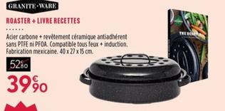 Graniteware - Cocotte Roaster + livre Recettes 