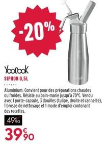 Yocook - Siphon aluminium 0,5 L