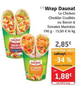 Wrap offre à 2,85€ sur Colruyt