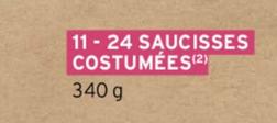 24 Saucisses Costumées offre sur Intermarché