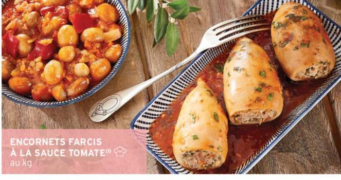 Encornets Farcis À La Sauce Tomate" offre sur Intermarché Contact
