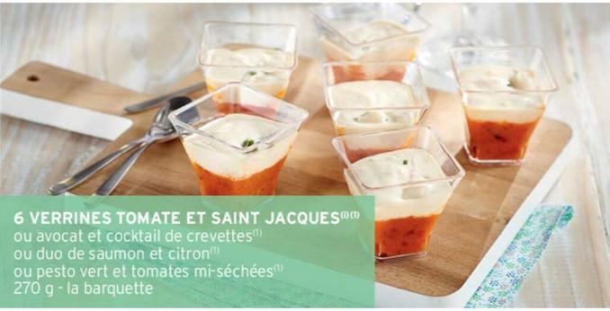 6 Verrines Tomate Et Saint Jacques offre sur Intermarché Express