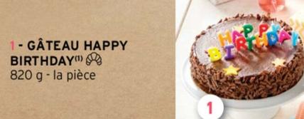 Gâteau Happy Birthday offre sur Intermarché Hyper