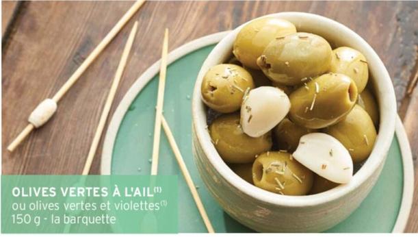 Olives Vertes A L'ail offre sur Intermarché Hyper